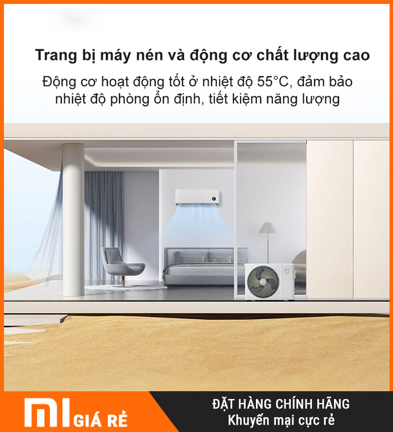 Điều Hòa 1 Chiều Xiaomi Inverter KF-26GW/C2A5 1HP Cao Cấp