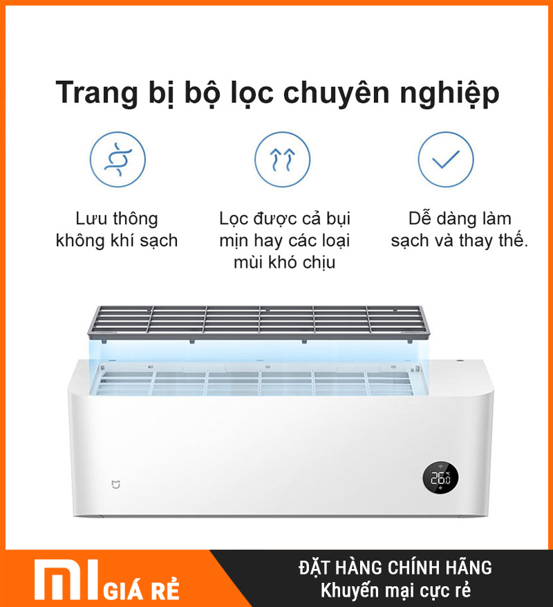 Điều Hòa 1 Chiều Xiaomi Inverter KF-26GW/C2A5 1HP Cao Cấp