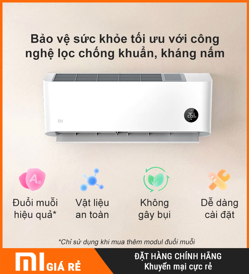 Điều Hòa Xiaomi Mijia KFR-26GW/V1A1 1HP 2 Chiều Cao Cấp