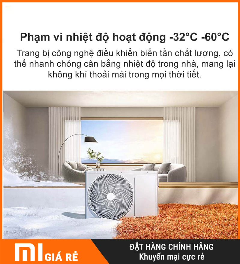 Điều Hòa 2 Chiều Xiaomi Inverter KFR-35GW/N1A1 1.5HP Cao Cấp