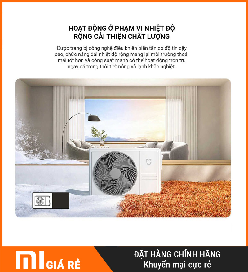 Điều Hòa 2 Chiều Xiaomi Inverter KFR-35GW/M3A1 1.5HP Cao Cấp