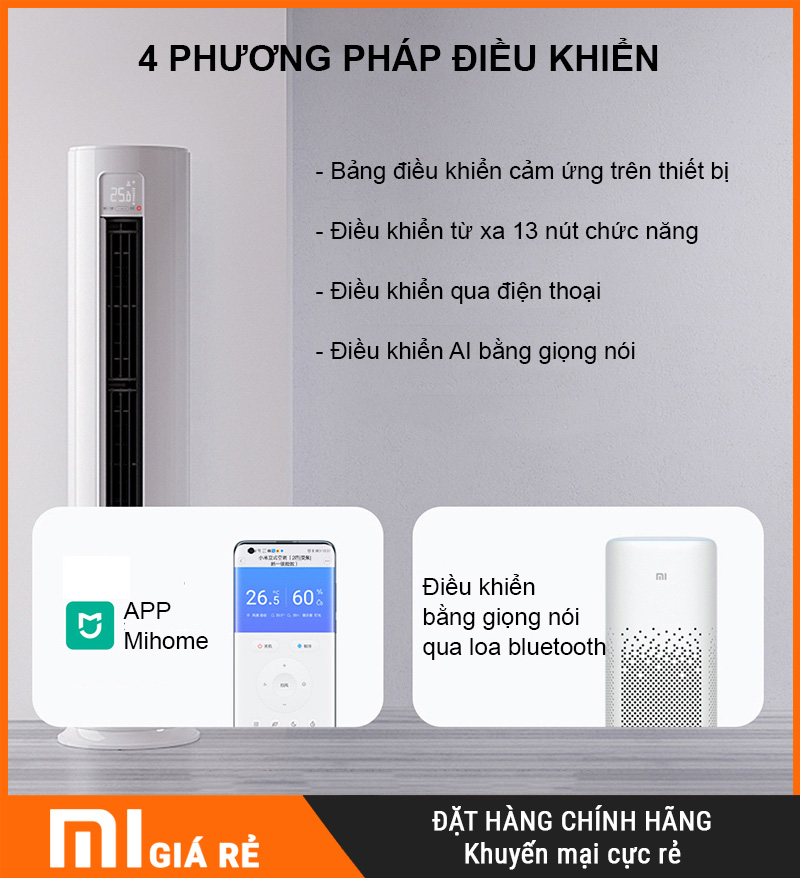Điều Hòa Cây 2 Chiều Xiaomi Mijia KFR-51LW/N1A1