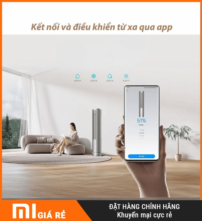 Điều Hòa Cây 2 Chiều Xiaomi Mijia KFR-72LW/F2A1 3HP Cao Cấp