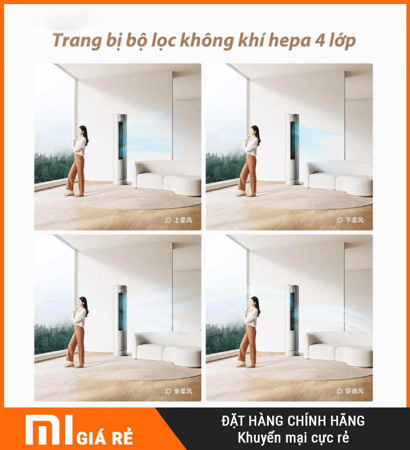 Điều Hòa Cây 2 Chiều Xiaomi Mijia KFR-72LW/F2A1 3HP Cao Cấp