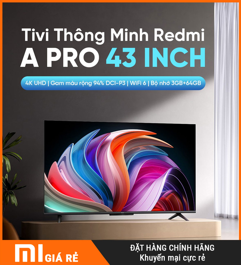 Tivi Xiaomi Redmi A Pro 43 Inch